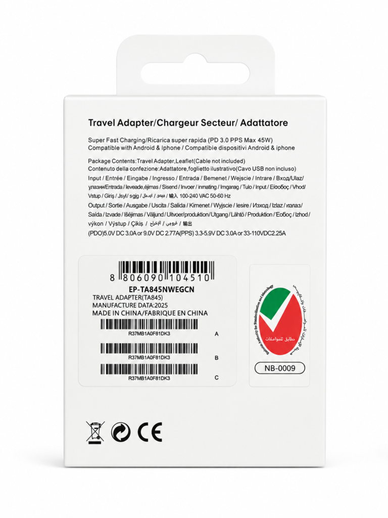 Samsung 45W PD Adapter USB-C 3 Pin