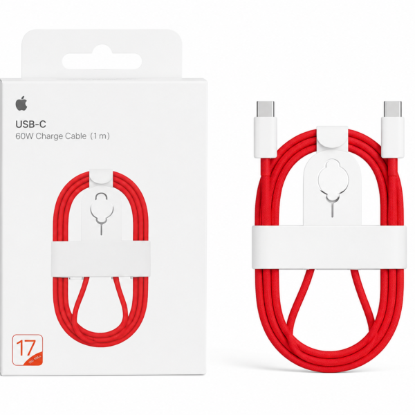 60W Fast charging cable (Orange) for iPhone 16 +|