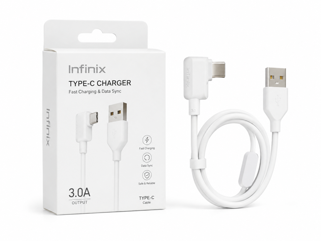 Infinix Original Fast/Flash/All Rounded Charging cable 100W